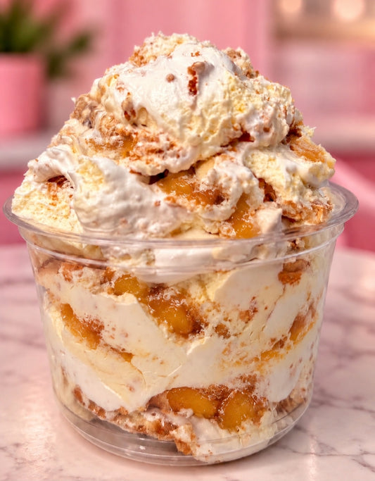 Peach Cobbler Pudding