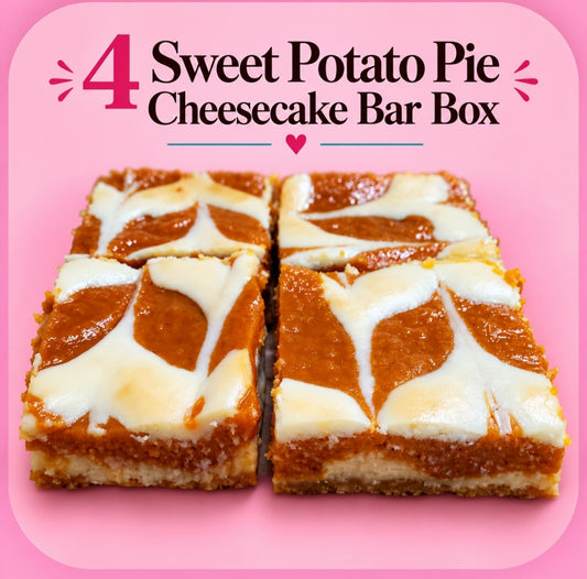 Sweet Potato Cheesecake Bar Box